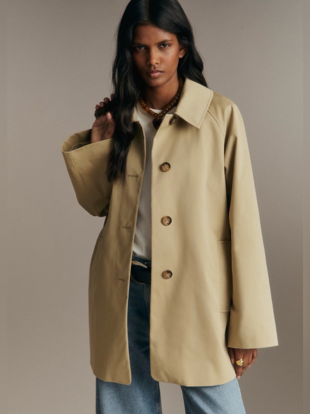 La Maille Sezane Carter Jacket in Light Beige Size US 12 / FR 44 / XXL✨